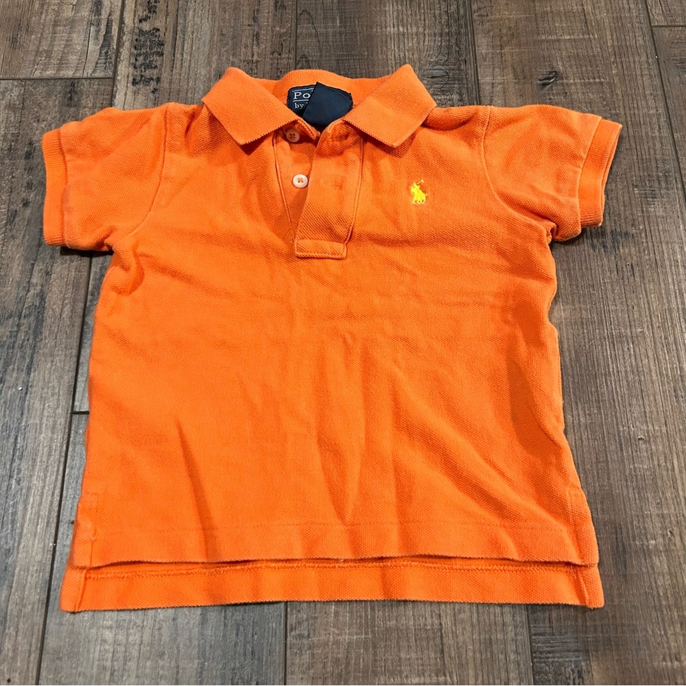 Ralph Lauren Kids Bright Orange Polo Shirt
